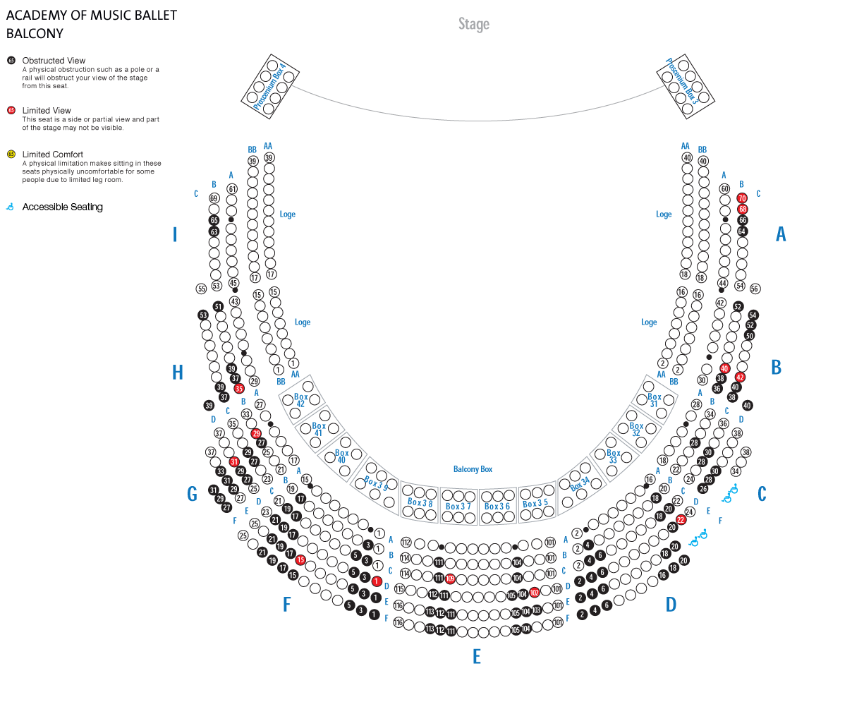 Academy Of Music Balcony Seating Chart